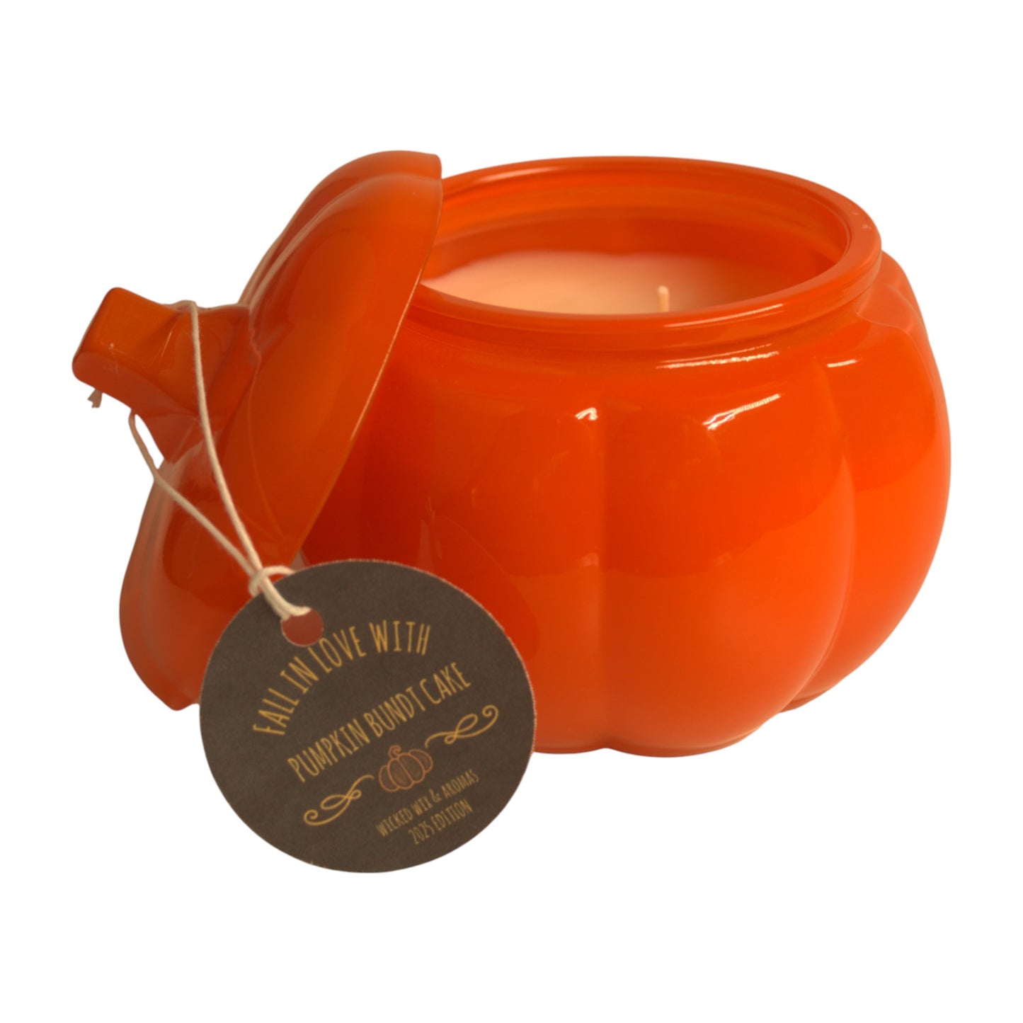 Pumpkin Bundt Cake Candle – 16oz Glass Pumpkin Jar