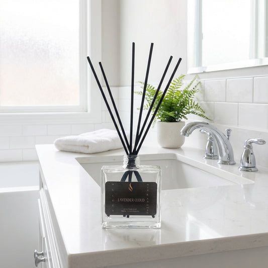 Lavender Cloud Reed Diffuser | Calming Floral Home Scent