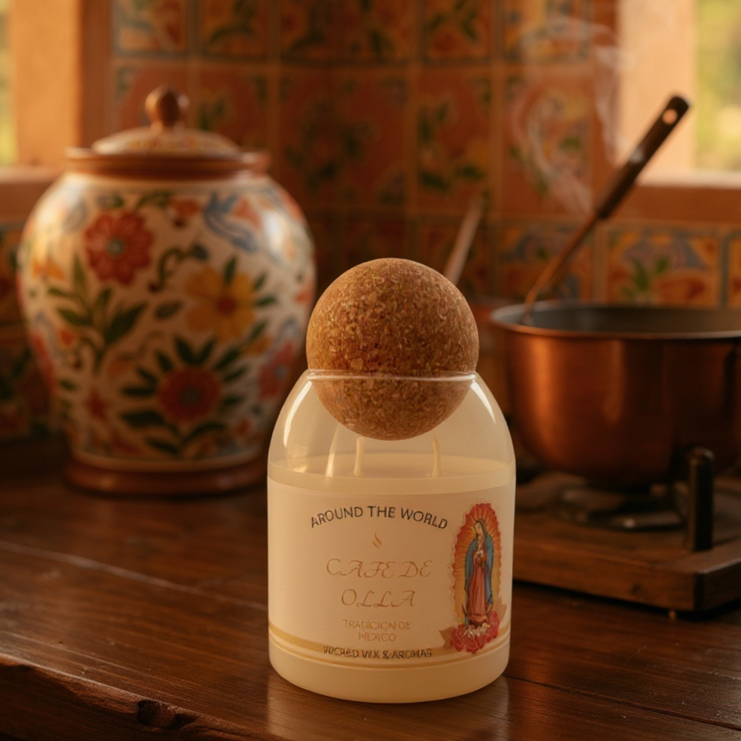 Around The World Cafe De Olla Candle