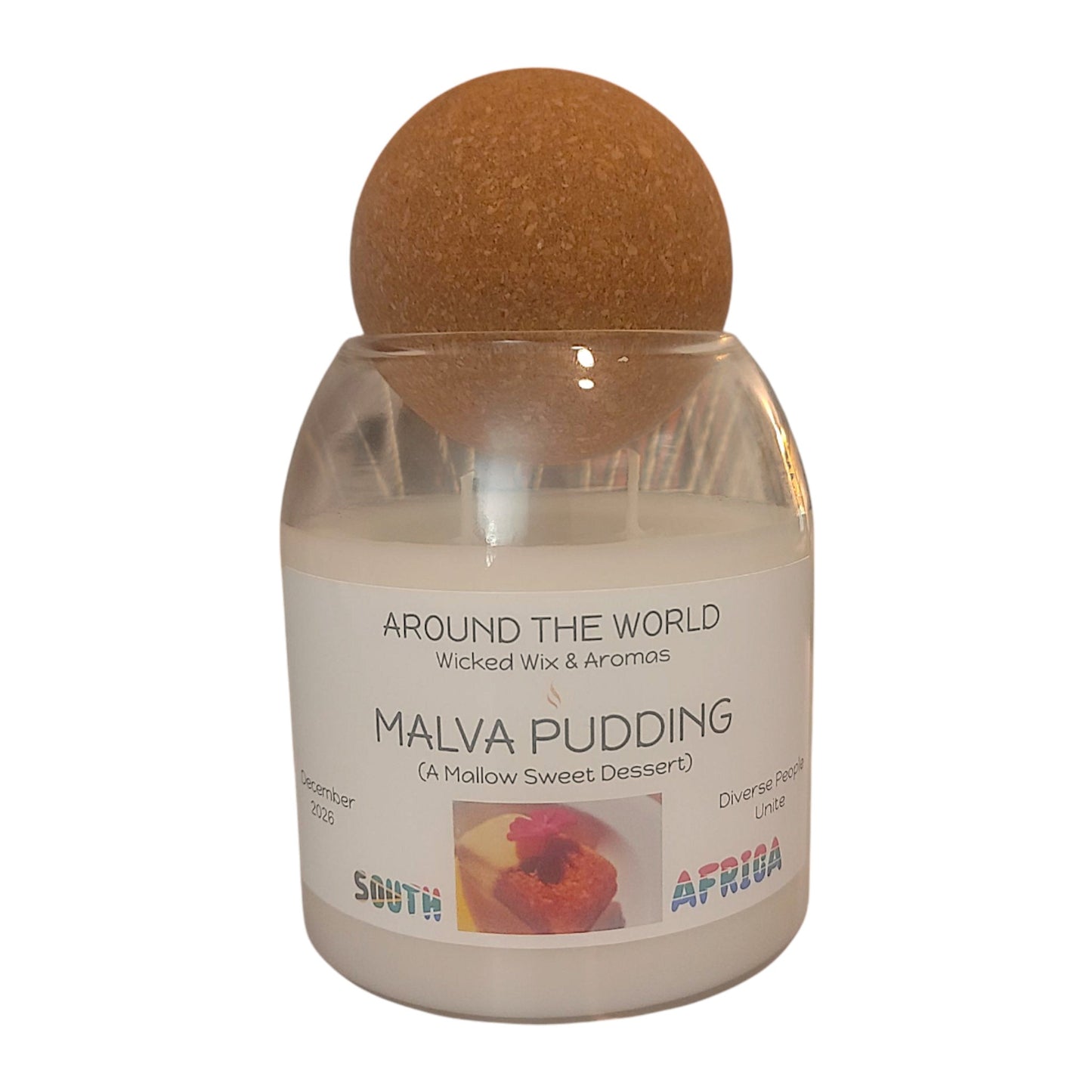 Around the World: Malva Pudding Candle - 15 Oz