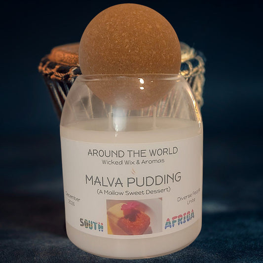 Around the World: Malva Pudding Candle - 15 Oz