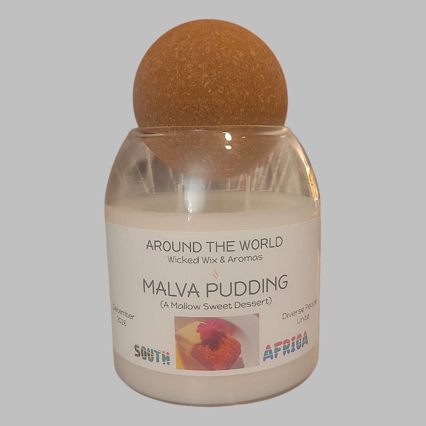 Around the World: Malva Pudding Candle - 15 Oz