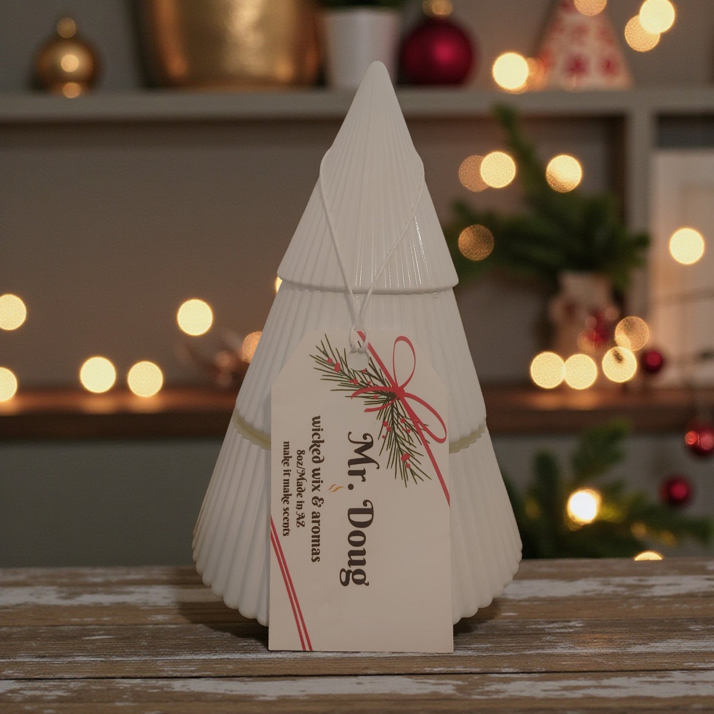 Holiday Candle Mr. Doug Christmas Tree 8 Oz.