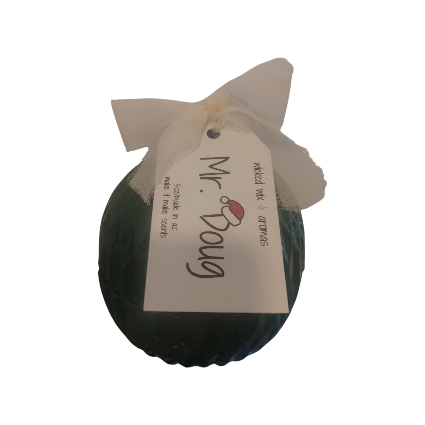 Holiday Candle Mr. Doug Christmas Ornament 5 Oz.