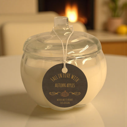 Pumkin Candle Autumn Apples