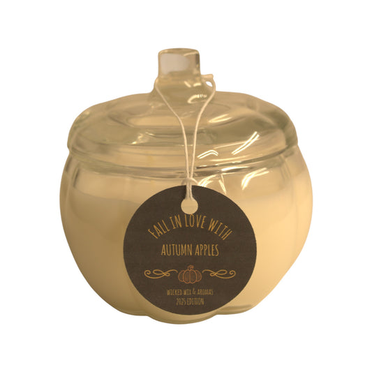 Pumkin Candle Autumn Apples