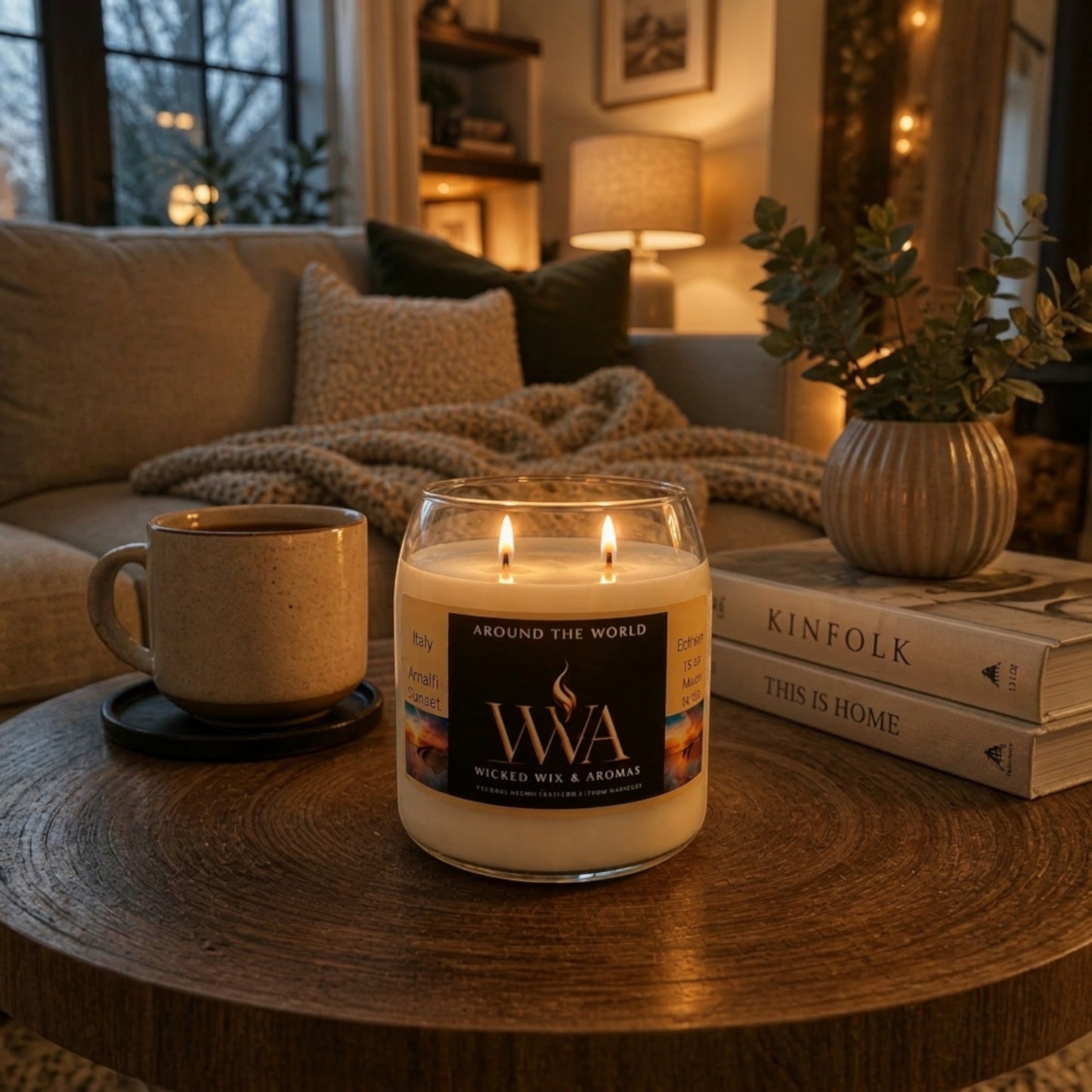 Sol d'Amalfi Luxury Candle –  | Clean Burning, Pet-Safe | Coastal Inspired Candle
