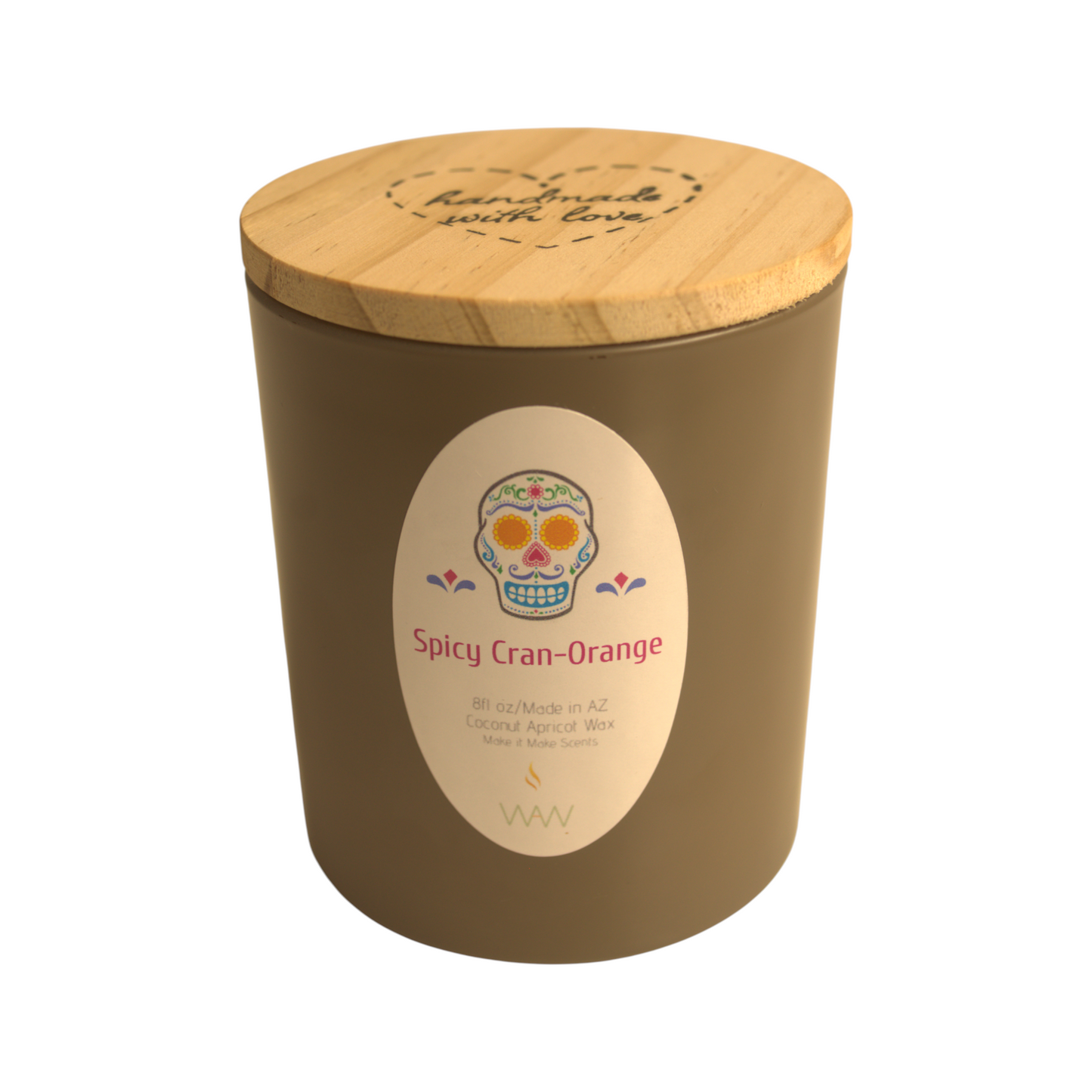 Fall Candle Spicy Cran Orange 8 Oz