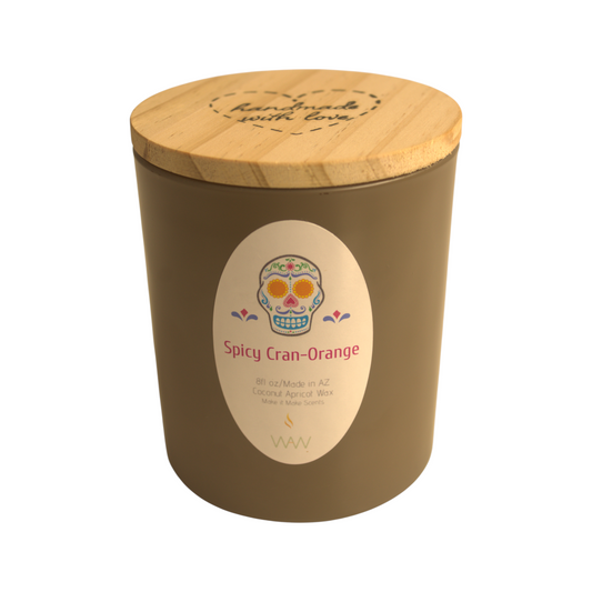 Fall Candle Spicy Cran Orange 8 Oz