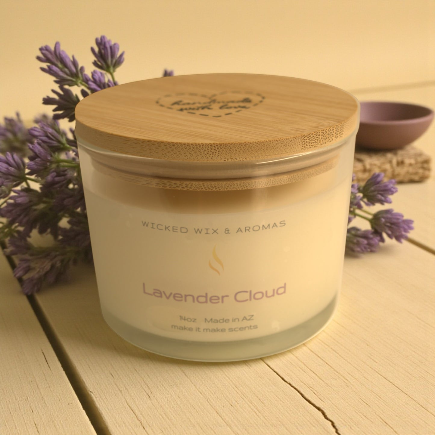 Lavender Cloud Candle