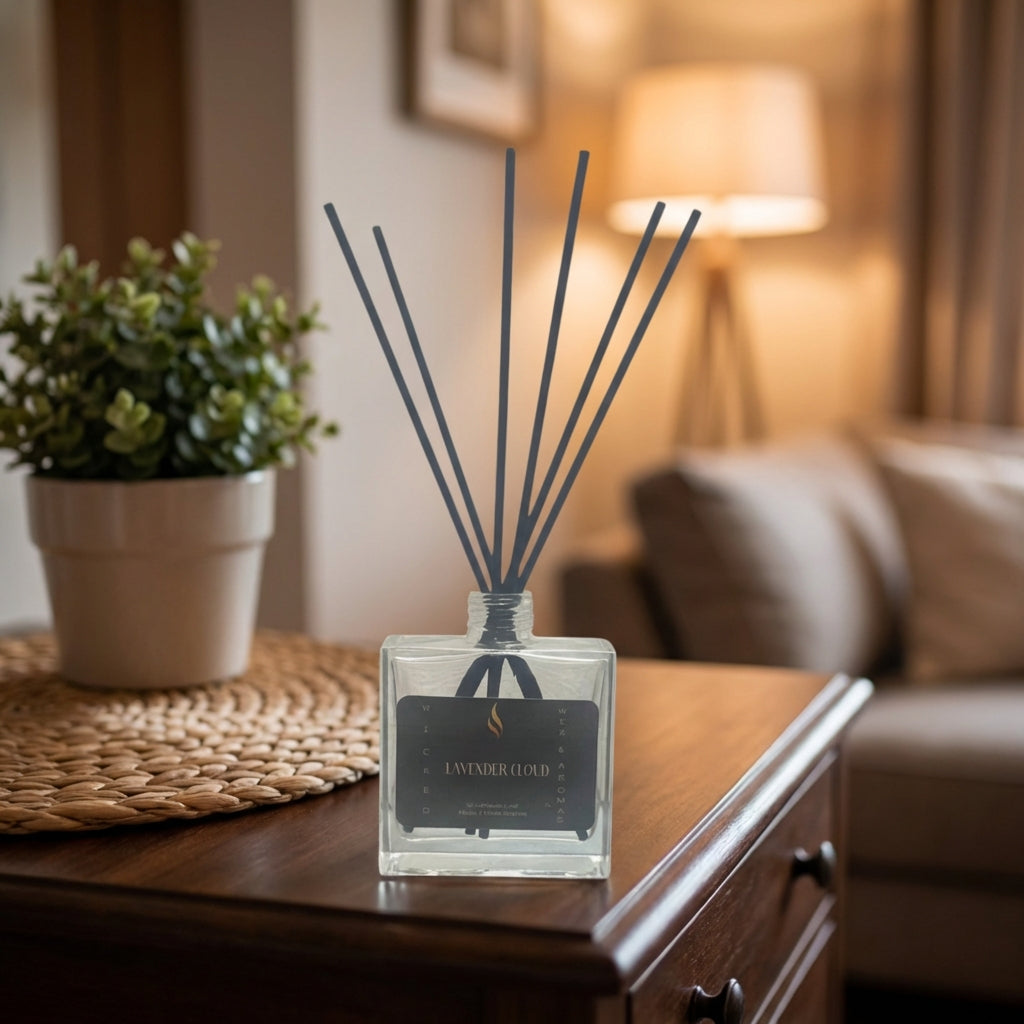 Lavender Cloud Reed Diffuser | Calming Floral Home Scent