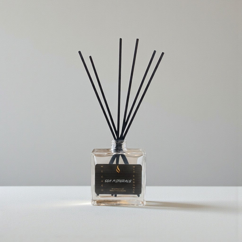 Sea Mine Diffuser Sea Minerals Reed Diffuser | Fresh Coastal Home Fragrance – Wicked Wix ...